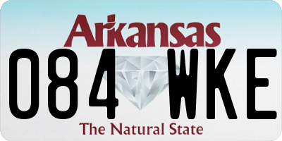 AR license plate 084WKE