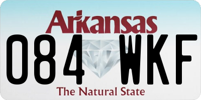 AR license plate 084WKF