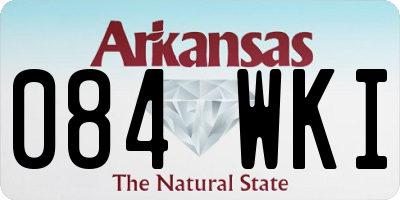 AR license plate 084WKI