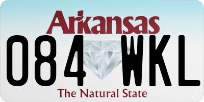 AR license plate 084WKL