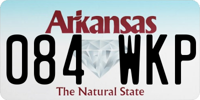 AR license plate 084WKP