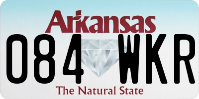 AR license plate 084WKR