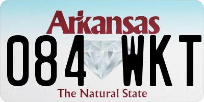 AR license plate 084WKT