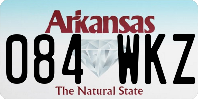 AR license plate 084WKZ