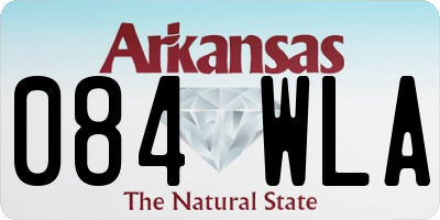 AR license plate 084WLA