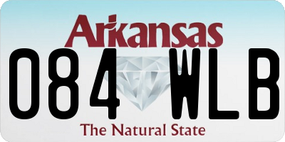 AR license plate 084WLB