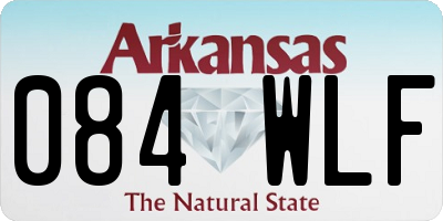 AR license plate 084WLF