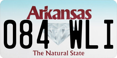 AR license plate 084WLI