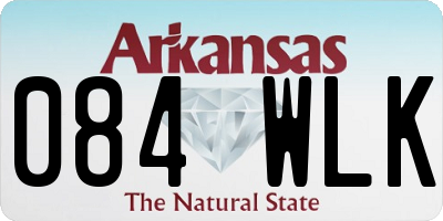 AR license plate 084WLK