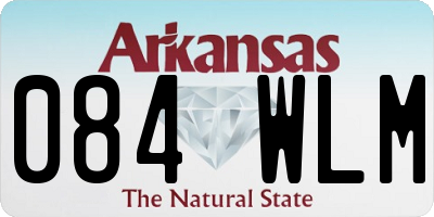AR license plate 084WLM