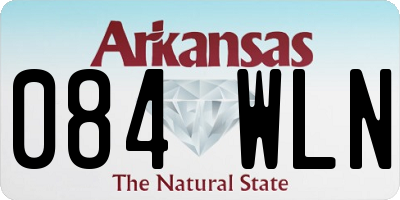 AR license plate 084WLN
