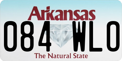 AR license plate 084WLO