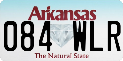 AR license plate 084WLR