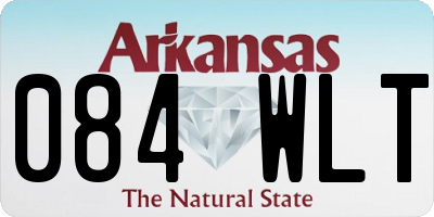 AR license plate 084WLT