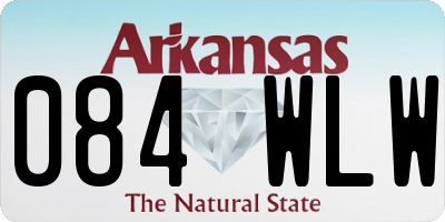 AR license plate 084WLW