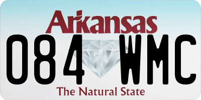 AR license plate 084WMC