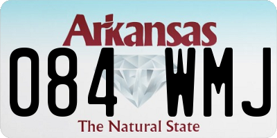 AR license plate 084WMJ