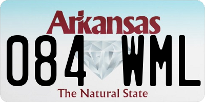 AR license plate 084WML