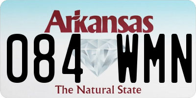 AR license plate 084WMN