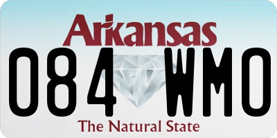 AR license plate 084WMO