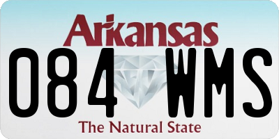 AR license plate 084WMS