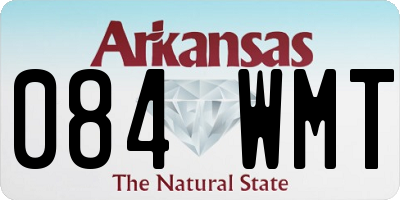 AR license plate 084WMT