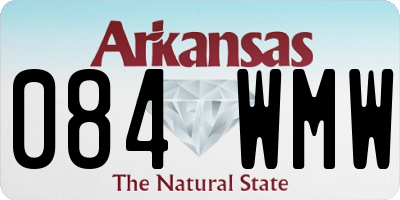 AR license plate 084WMW