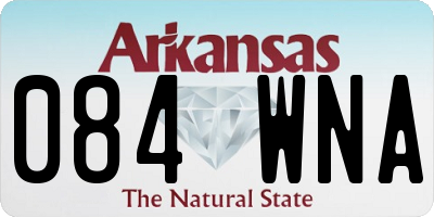 AR license plate 084WNA