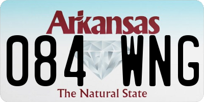 AR license plate 084WNG
