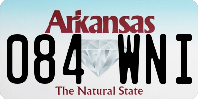 AR license plate 084WNI