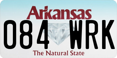 AR license plate 084WRK