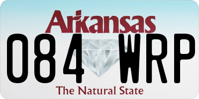 AR license plate 084WRP