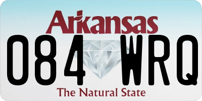 AR license plate 084WRQ