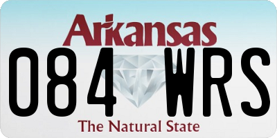 AR license plate 084WRS