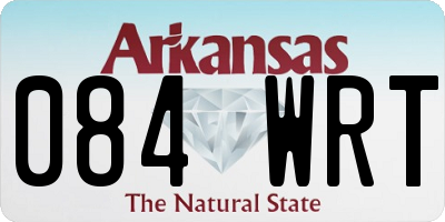 AR license plate 084WRT