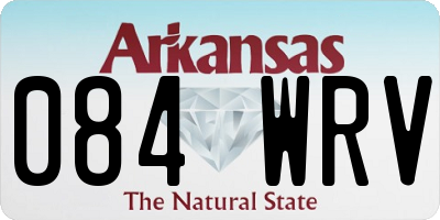 AR license plate 084WRV