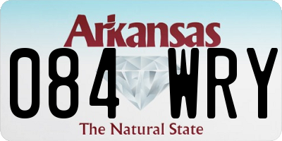 AR license plate 084WRY
