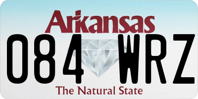AR license plate 084WRZ