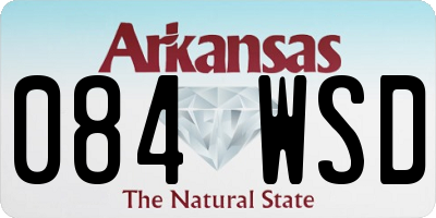 AR license plate 084WSD