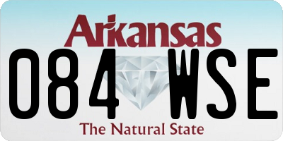 AR license plate 084WSE