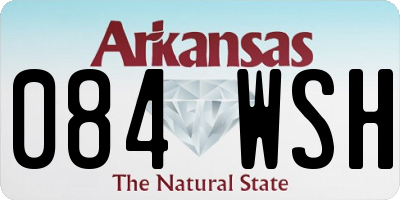AR license plate 084WSH