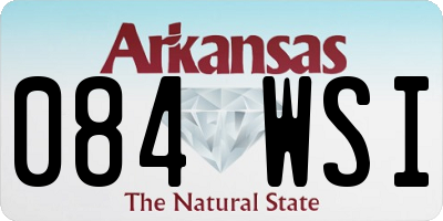 AR license plate 084WSI