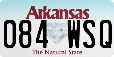 AR license plate 084WSQ
