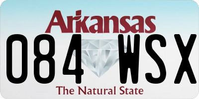 AR license plate 084WSX
