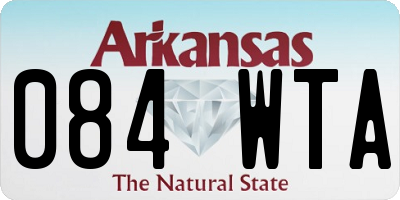 AR license plate 084WTA