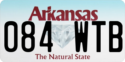 AR license plate 084WTB