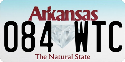 AR license plate 084WTC