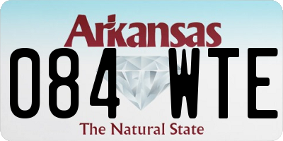 AR license plate 084WTE