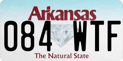 AR license plate 084WTF