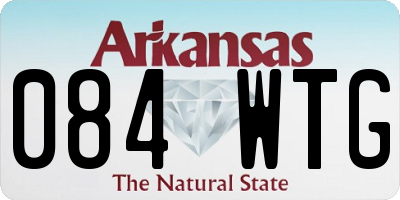 AR license plate 084WTG